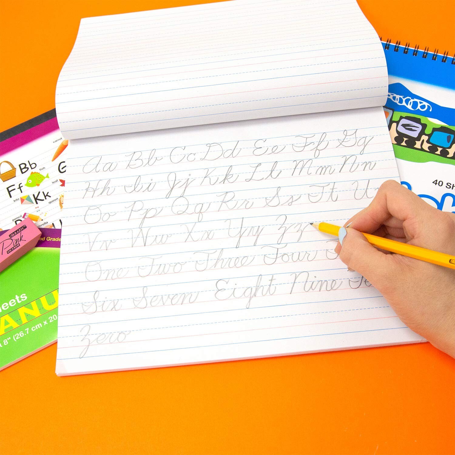 3 Practice Cursive Hand Writing Pad Book Learn to Write Workbook 2nd-3rd Grades