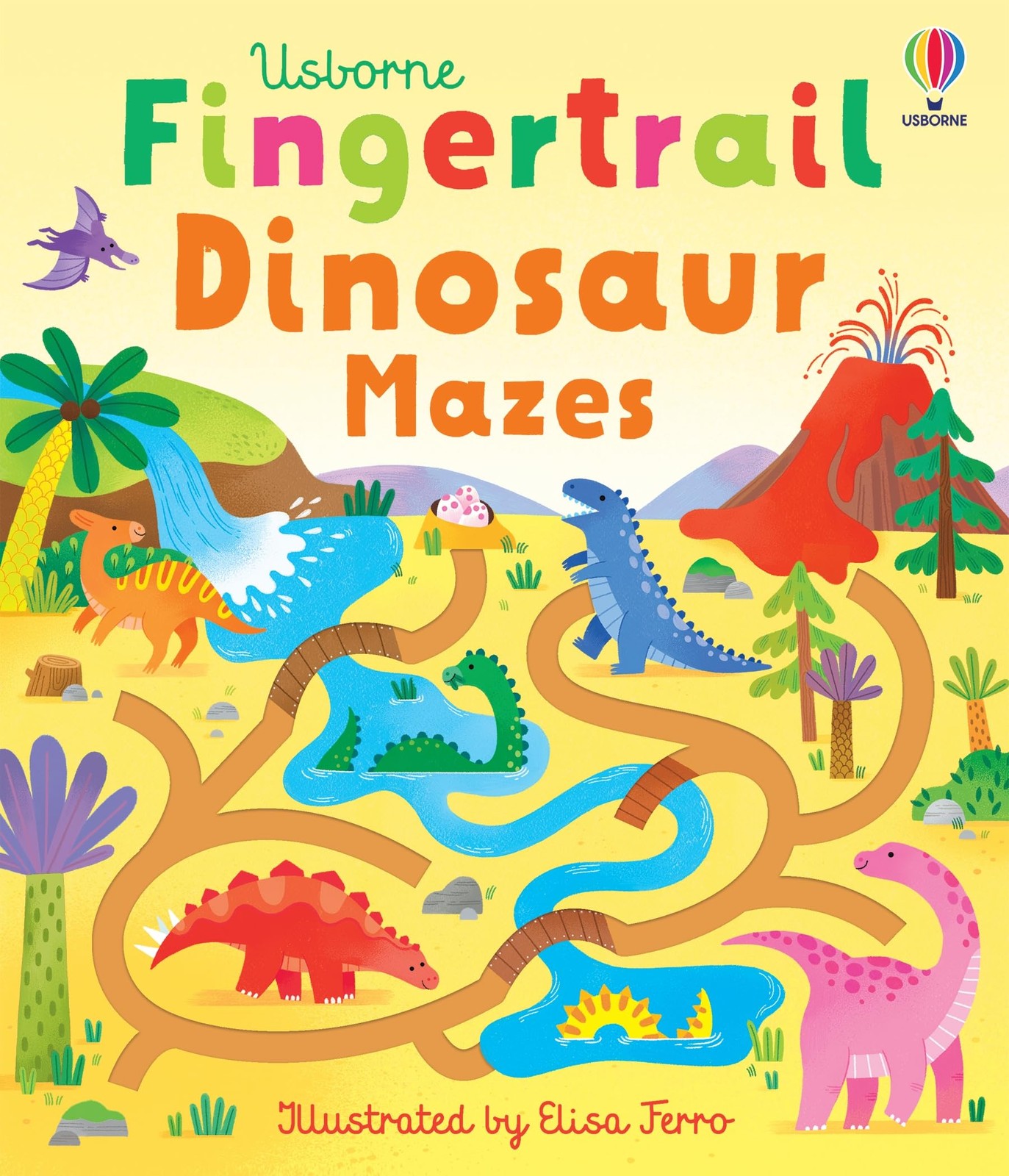 Fingertrail Dinosaur Mazes: A Delightful Puzzle Book for Young Kids to Pract…