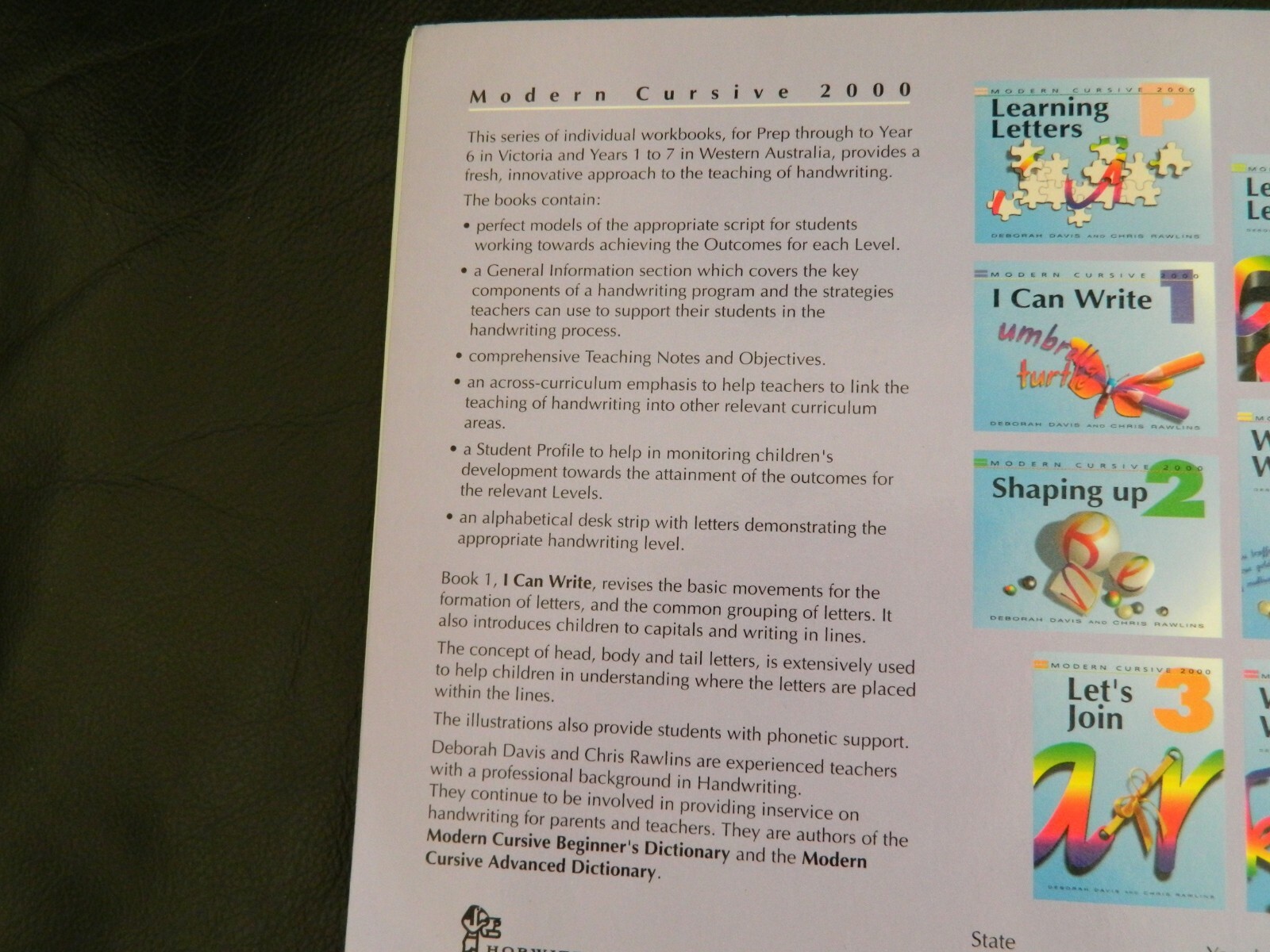 Book I CAN WRITE Modern Cursive 2000 D.Davis C.Rawlins English Paperback